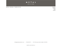 Tablet Screenshot of metalsolutionsllc.com